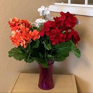 NWT | Bundle of Red Orange White Faux Floral